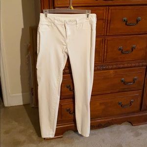White skinny jeans from Maurices